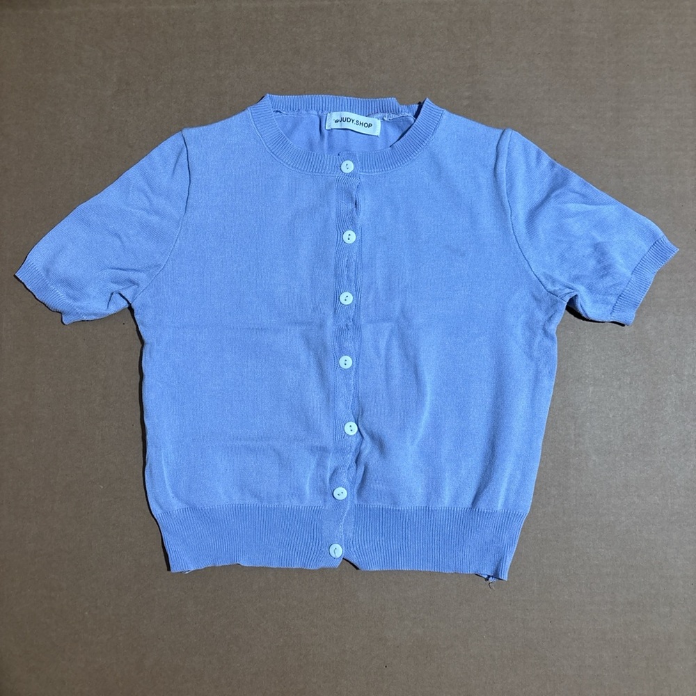 Jacadi Periwinkle Button-Down Sweater